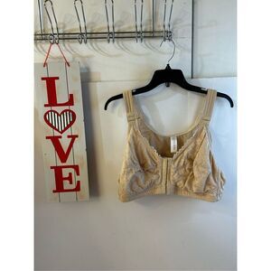 Delimira bra 44dd beige hooks front‎ & strap
